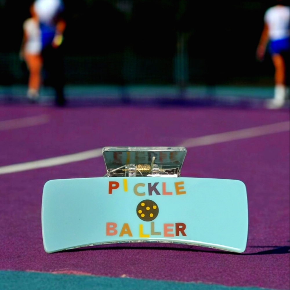 Pickleballer Hair Clip - Blue